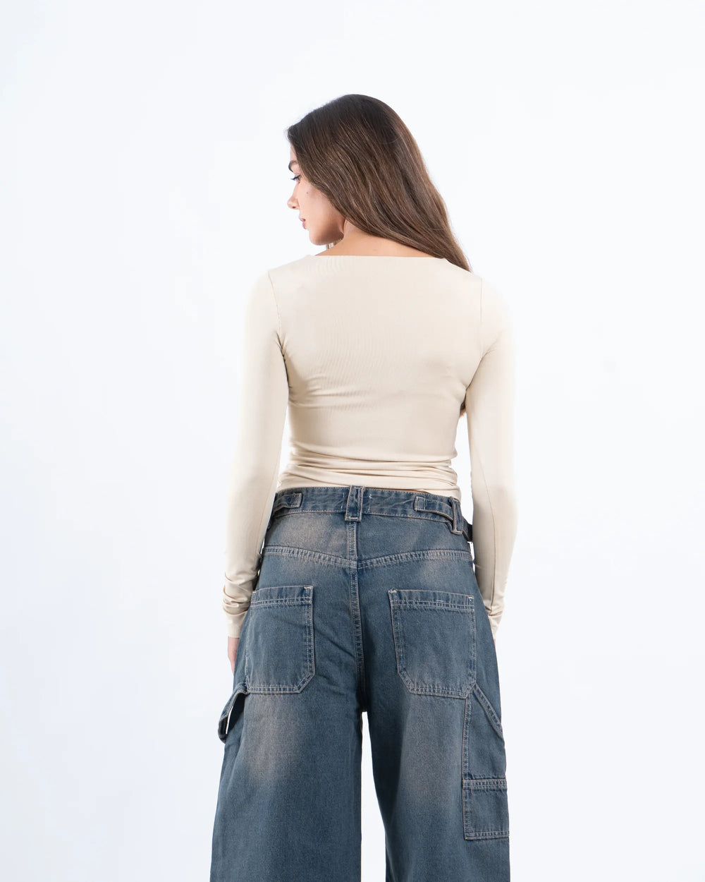 Square Neck Polyamide Top - Venti