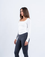 Square Neck Polyamide Top