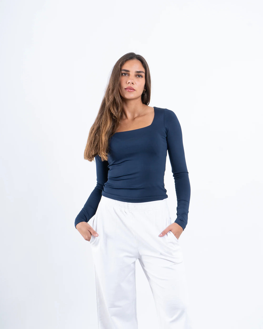 Square Neck Polyamide Top - Venti