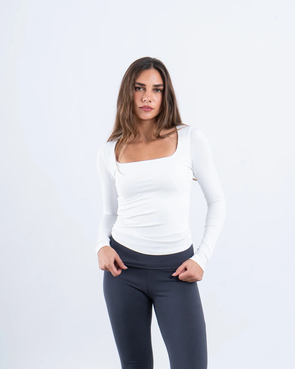 Square Neck Polyamide Top - Venti
