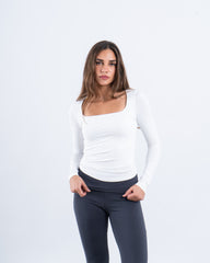 Square Neck Polyamide Top