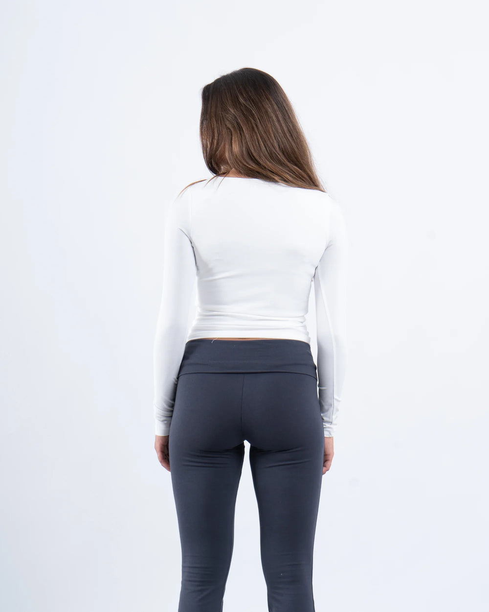 Crew Neck Cotton Long Sleeve Top - Venti