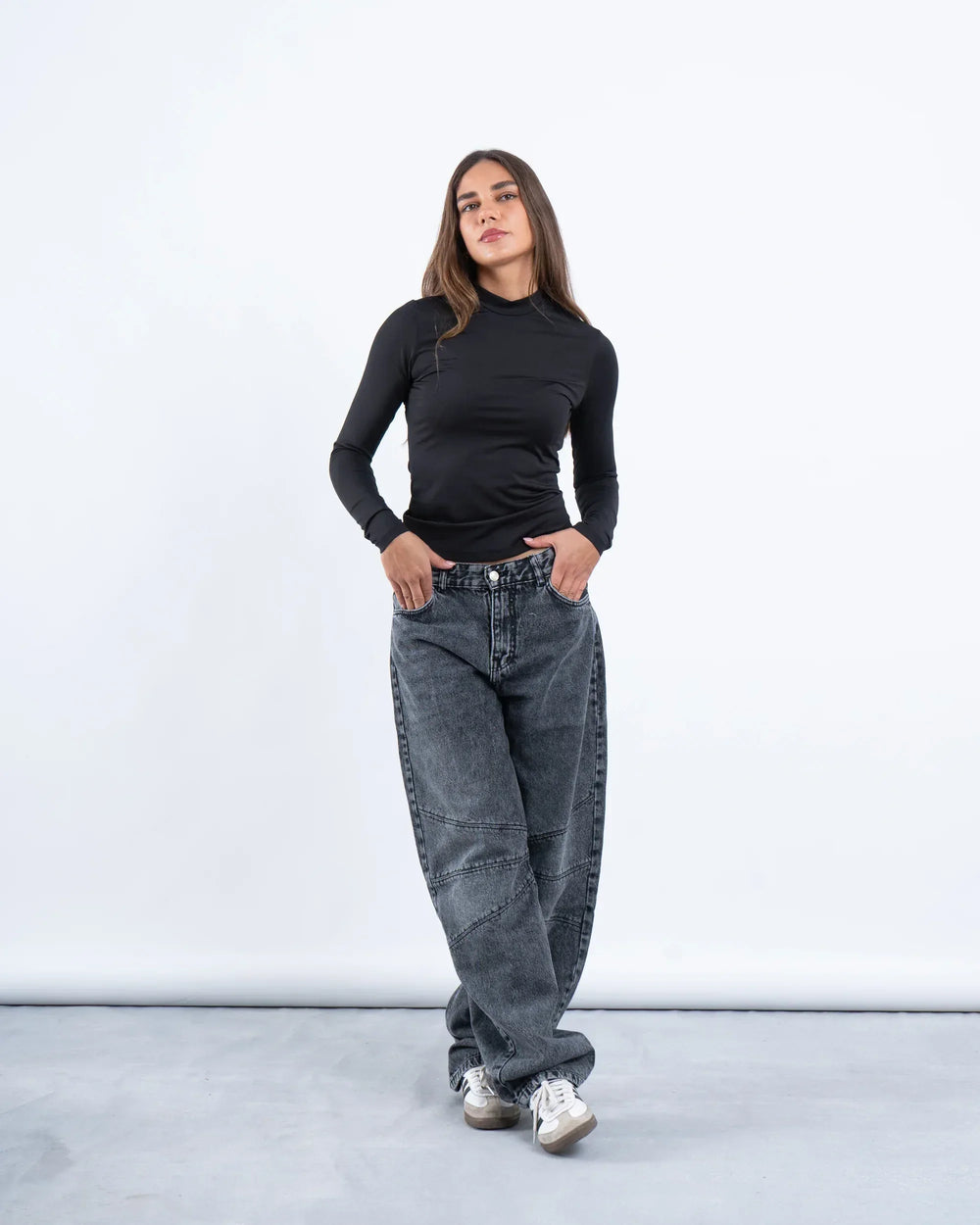 High Neck Polyamide Top - Venti