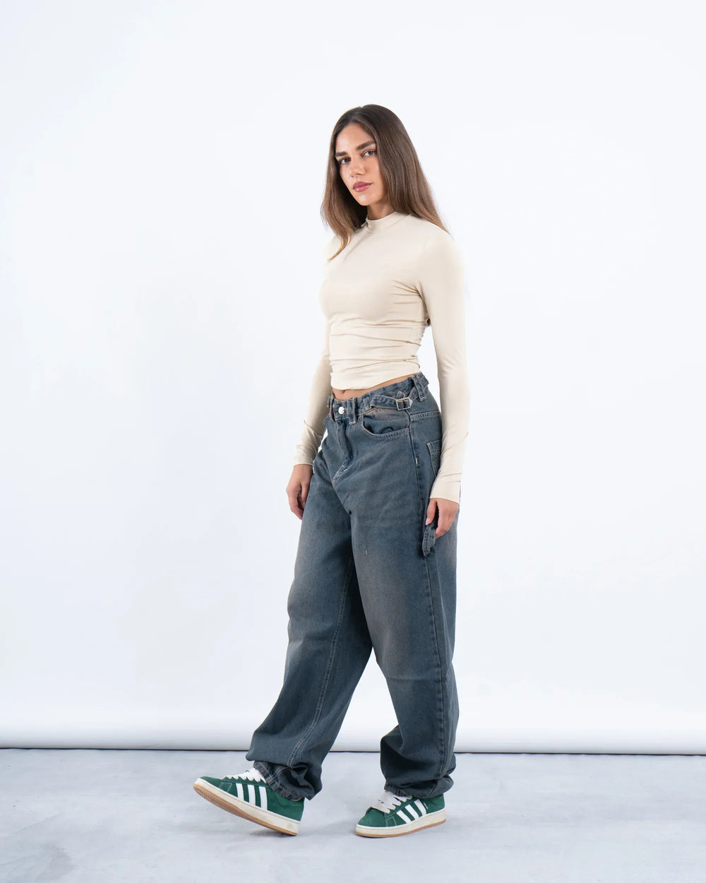 High Neck Polyamide Top - Venti