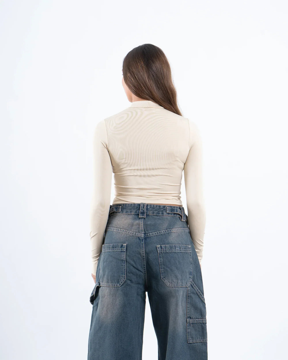 High Neck Polyamide Top - Venti