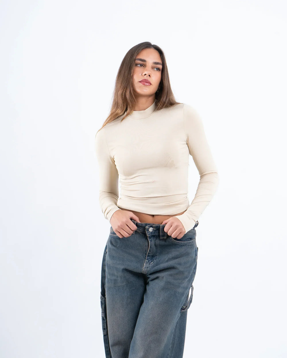 High Neck Polyamide Top - Venti