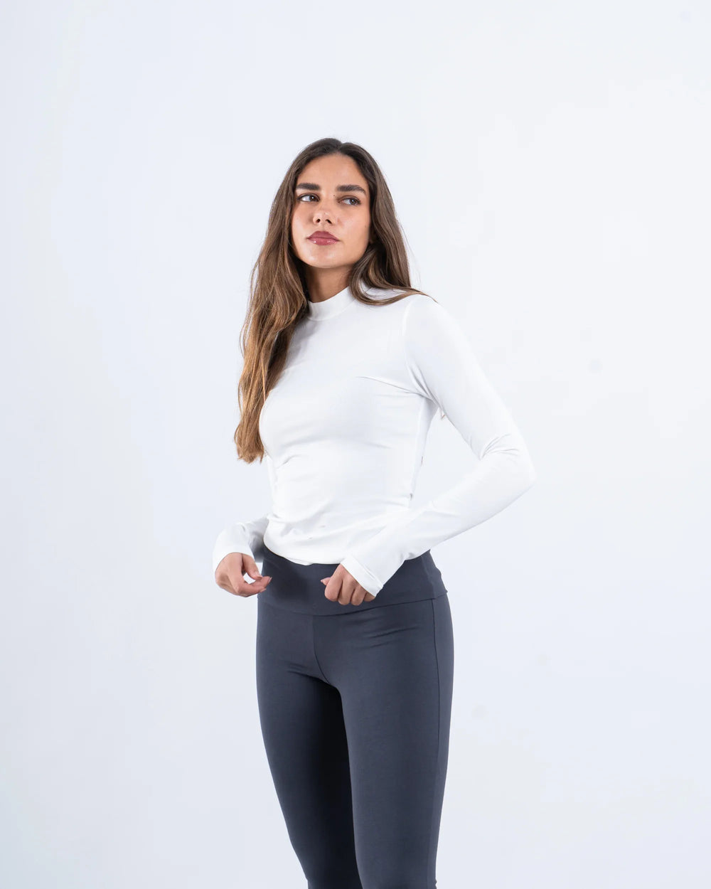 High Neck Polyamide Top - Venti