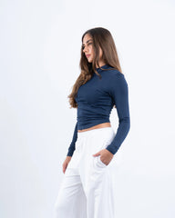 High Neck Polyamide Top - Venti