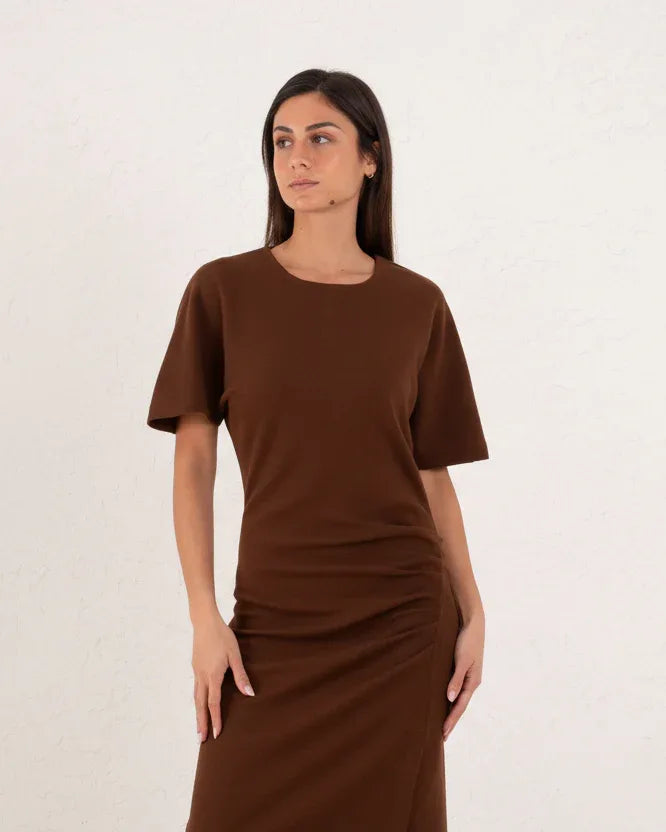 Scuba short sleeve dress - Venti