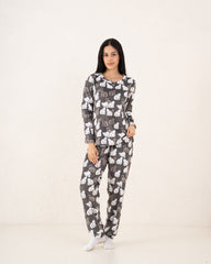 Women pandas fleece pajama