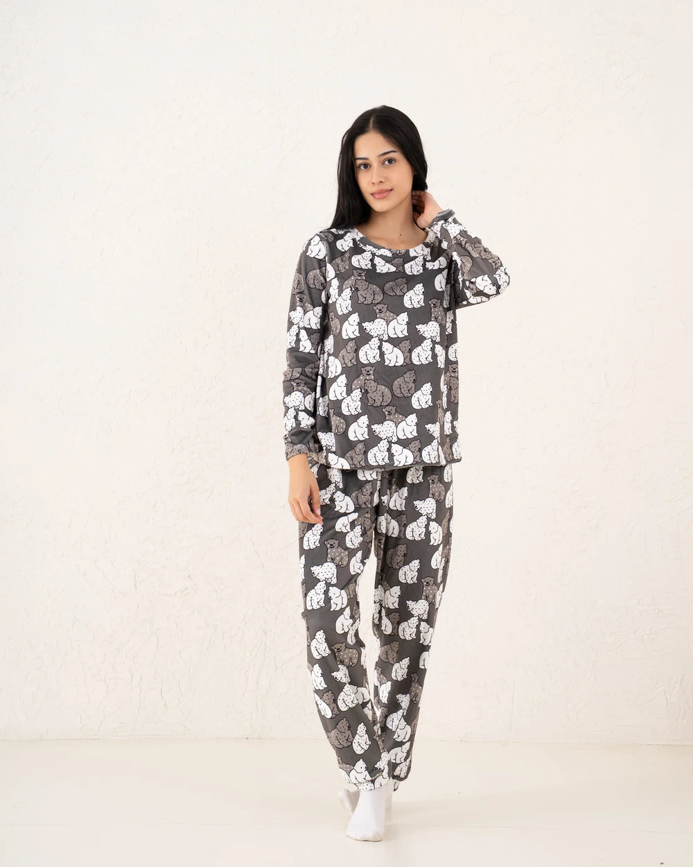 Women pandas fleece pajama - Venti