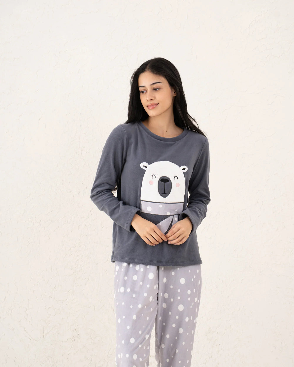 Polar Print Fleece Pajama Set - Venti
