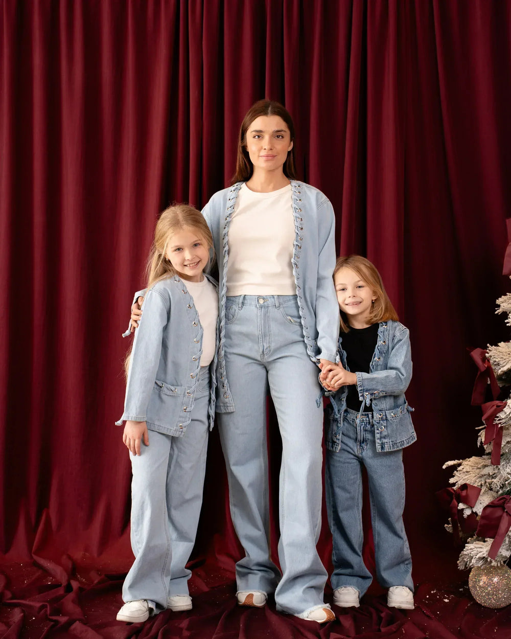 Girls Statement Eyelet-Detail Denim Jacket - Venti