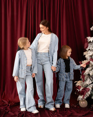 Statement Eyelet-Detail Denim Jacket - Venti