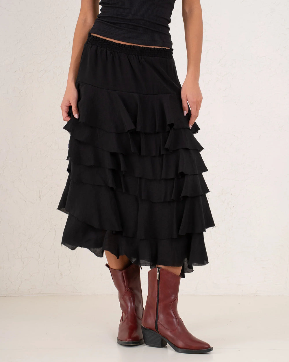 Women full length ruffle skirt - Venti