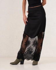 Women silk and lace skirt - Venti