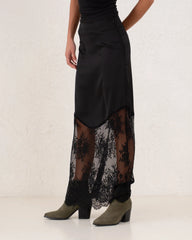 Women silk and lace skirt - Venti