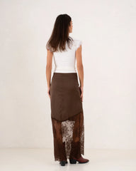 Women silk and lace skirt - Venti