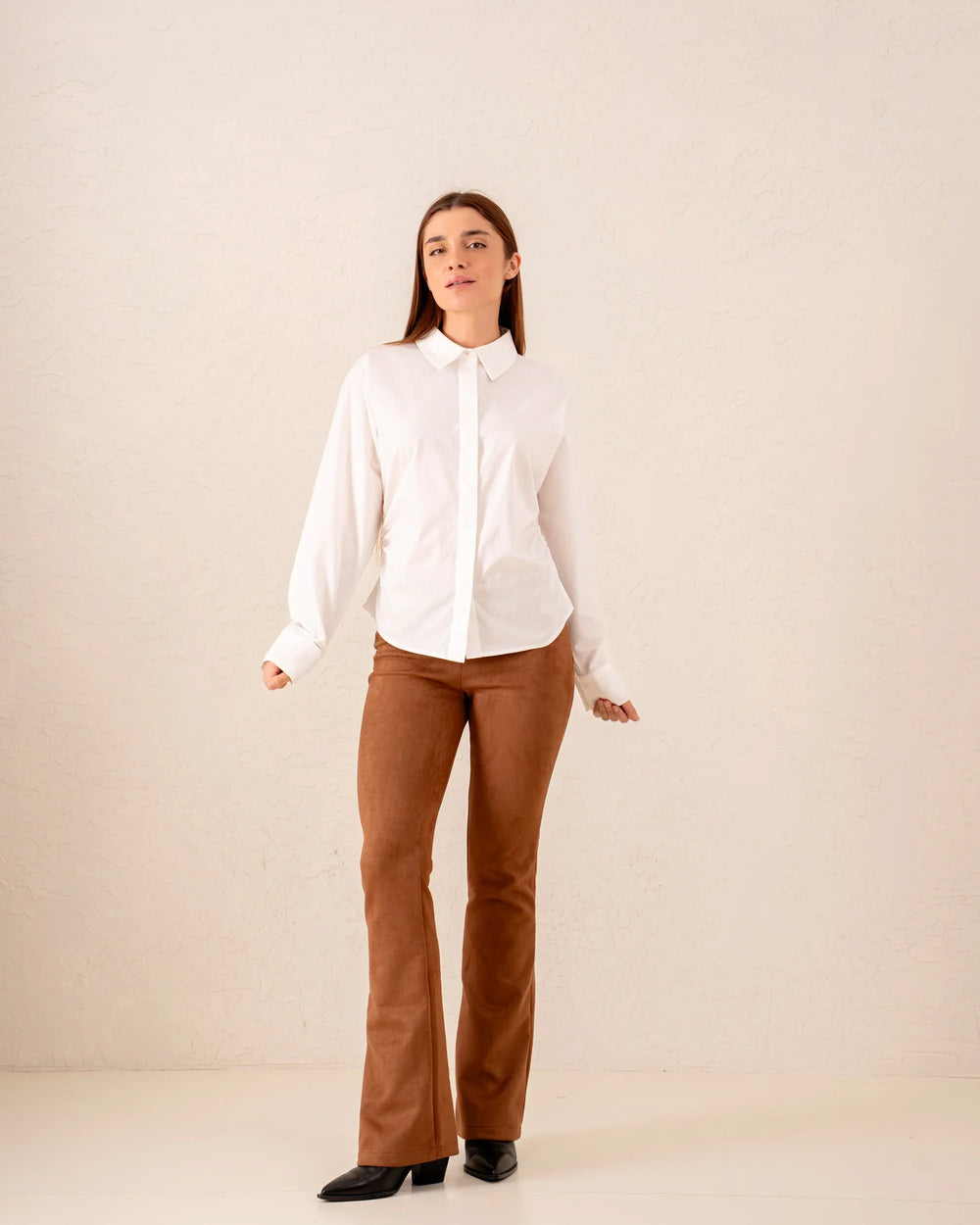 Women suede studded pants - Venti