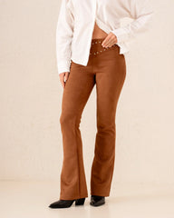 Women suede studded pants - Venti