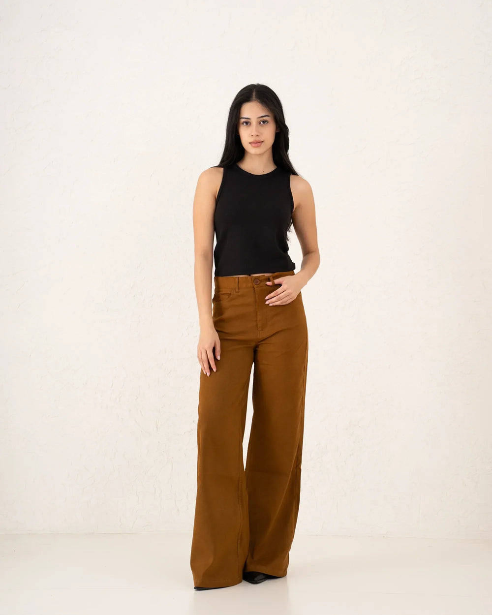 Staple Suede Wide Leg Pants - Venti