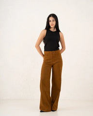 Staple Suede Wide Leg Pants - Venti