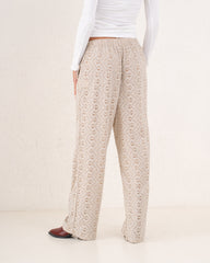 Women sparkles textured pants