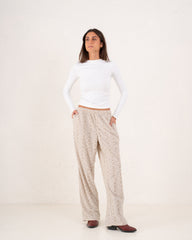 Women sparkles textured pants