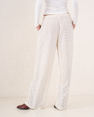 Women sparkles textured pants