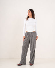 Women sparkles textured pants