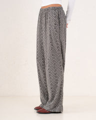 Women sparkles textured pants