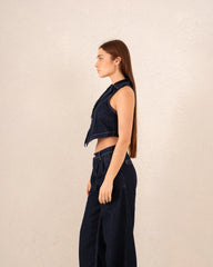 Women denim statement vest - Venti