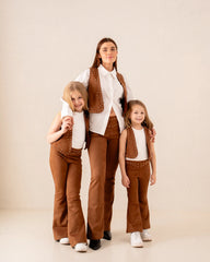 Women suede studded vest - Venti