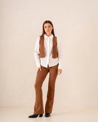 Women suede studded vest - Venti