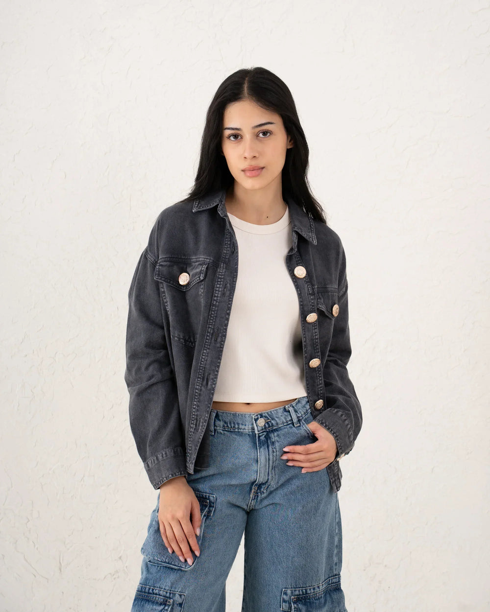 Women twill overshirt - Venti