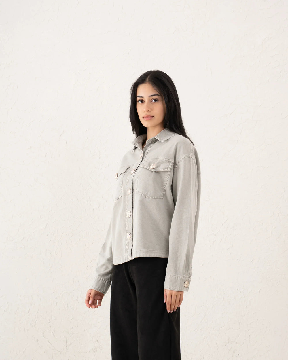 Women twill overshirt - Venti