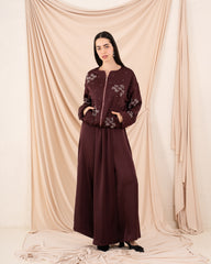 Women Embroidered Zip Up Jacket