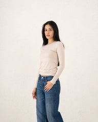 Crew Neck Fitted Essential Top - Venti