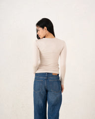 Crew Neck Fitted Essential Top - Venti