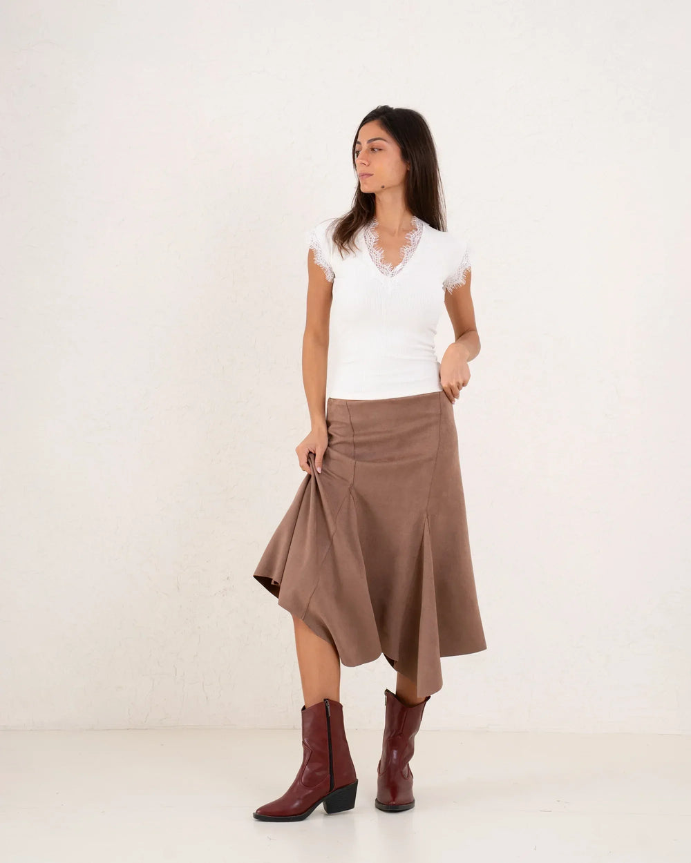 Women side high low skirt - Venti