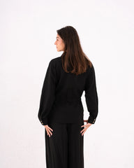 Women drawstring waist blouse - Venti