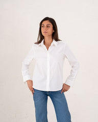 Women poplin cotton shirt