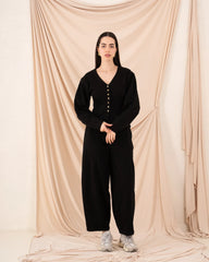 Women Fitted Buttoned Top - Venti