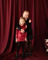 Velvet Cutout Shoulder Dress - Venti