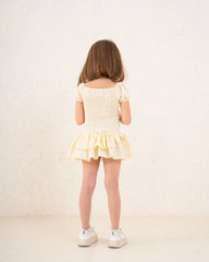 Girl pop out flower ruffle dress - Venti