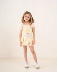 Girl pop out flower ruffle dress - Venti