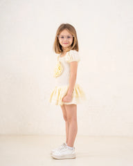 Girl pop out flower ruffle dress - Venti