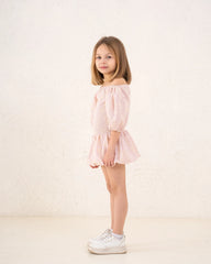 Girl embroidered smocked dress - Venti