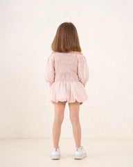 Girl embroidered smocked dress - Venti