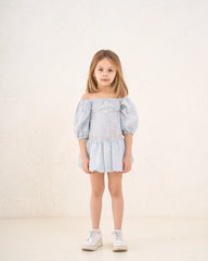 Girl embroidered smocked dress - Venti